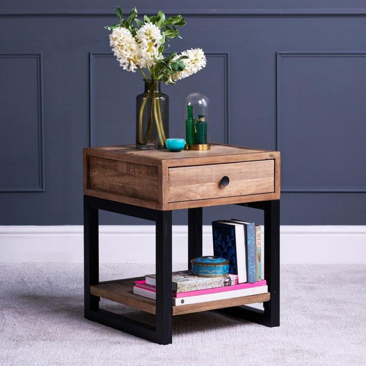 Adelaide Lamp Table - Brown, Black – image 3