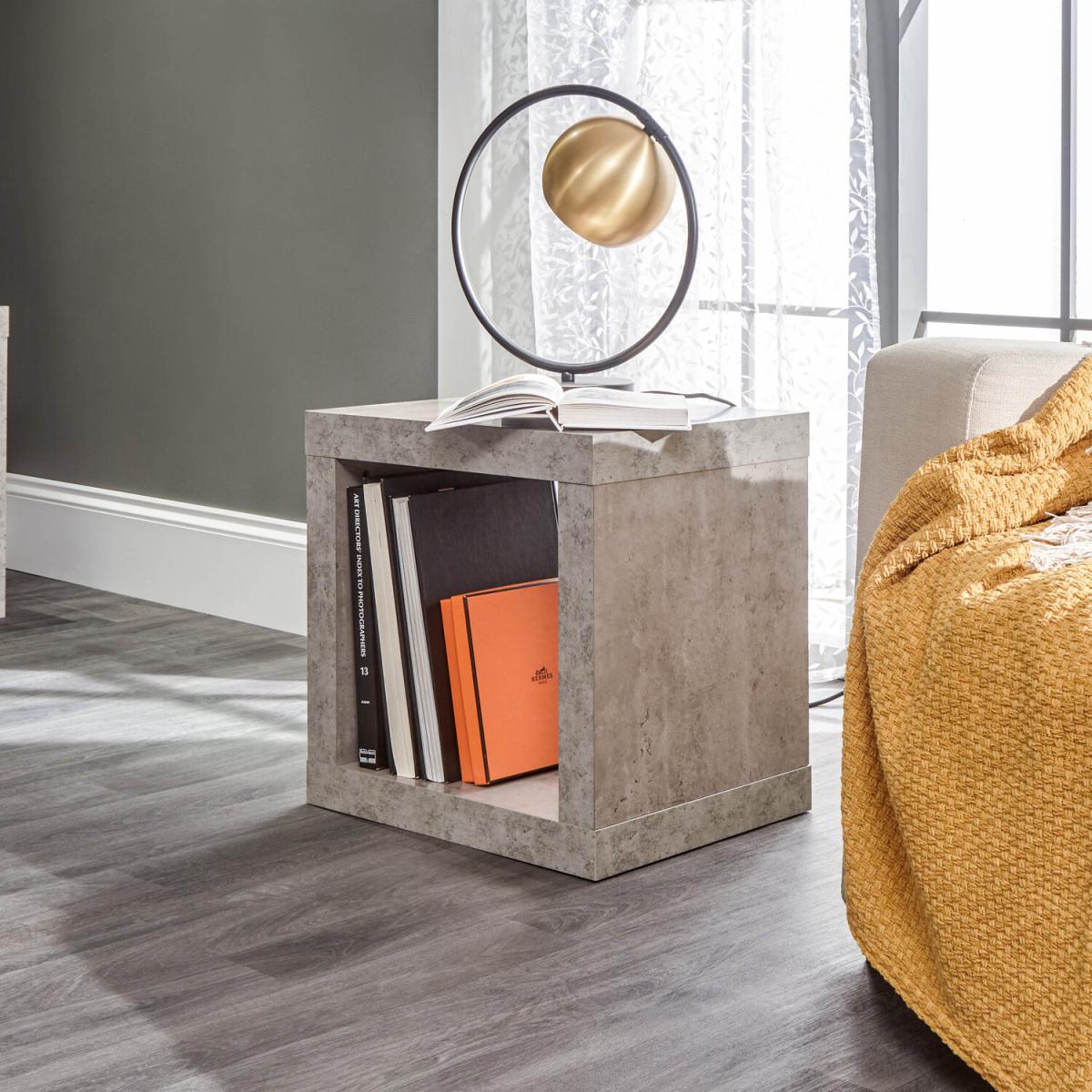 Bloc Cube Side Table - Concrete – image 5