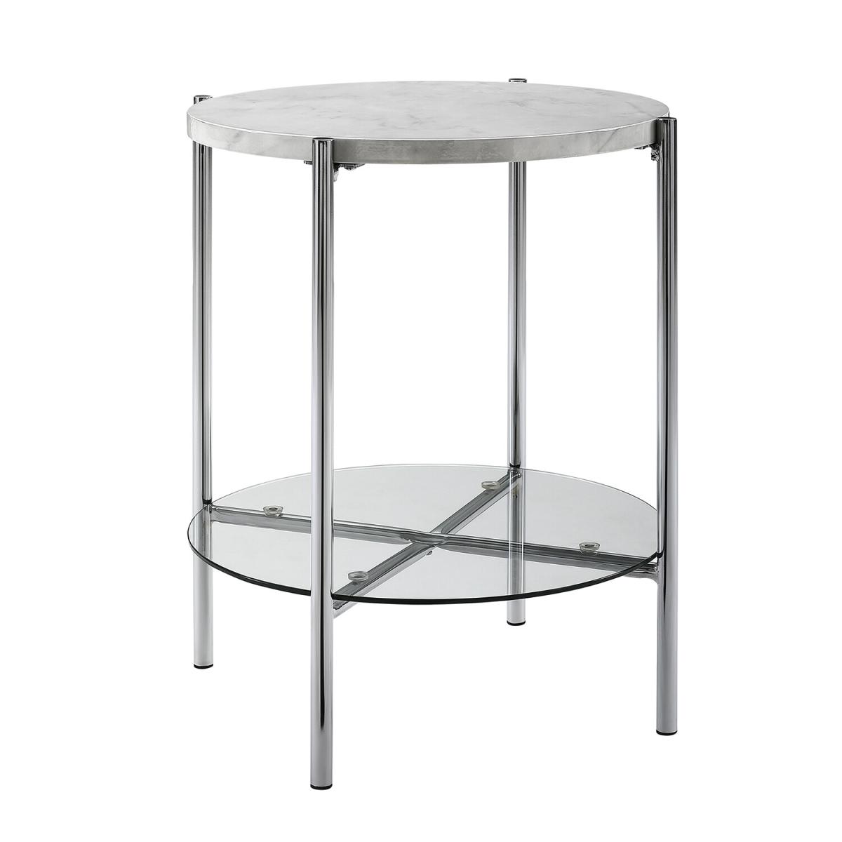 Tilda Round Side Table - Chrome – image 2