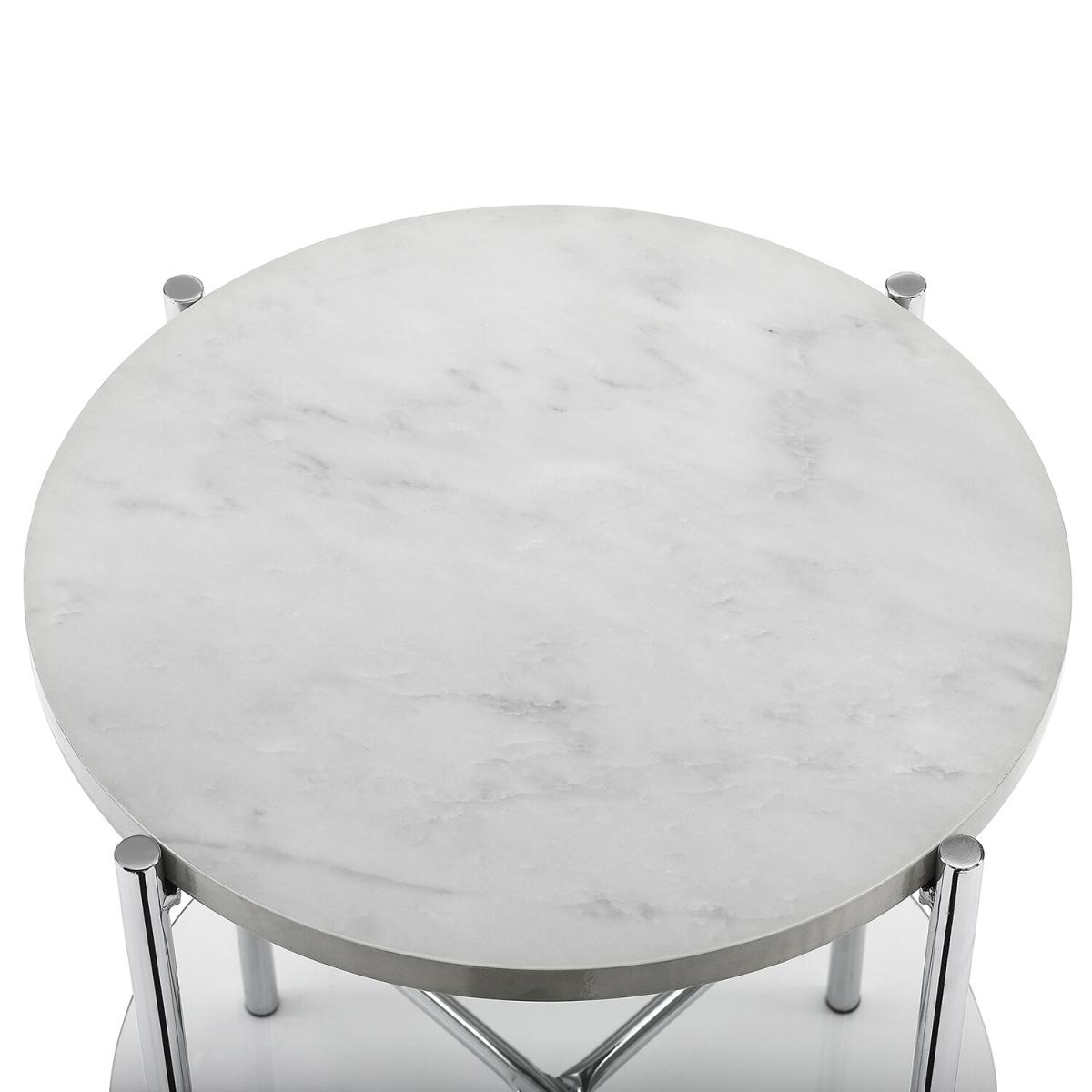 Tilda Round Side Table - Chrome – image 4