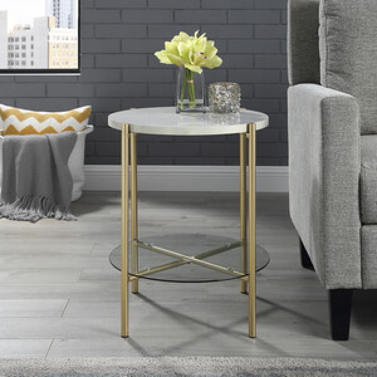Tilda Round Side Table - Chrome – image 6