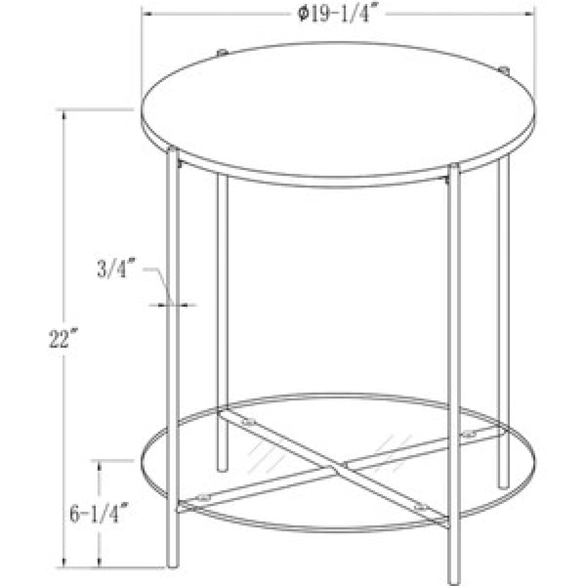Tilda Round Side Table - Chrome – image 8