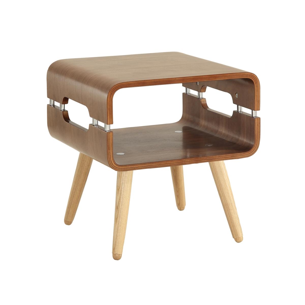 Curve Cube Lamp Table - Walnut – image 3