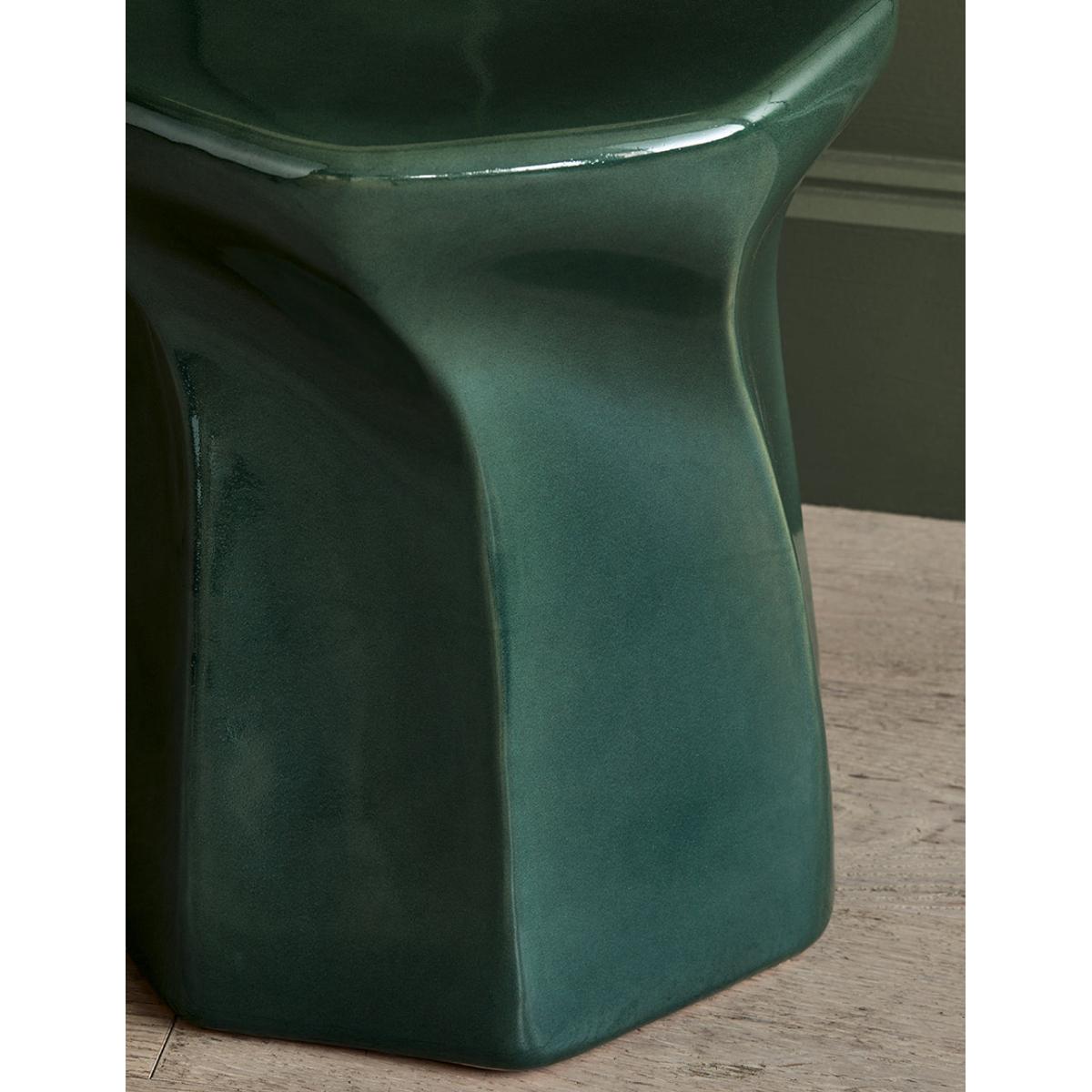 Olive Green Glossy Side Table – image 3