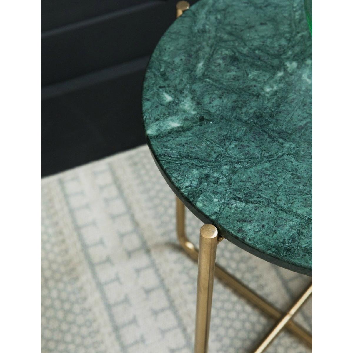 Gloria Green Marble Side Table – image 2