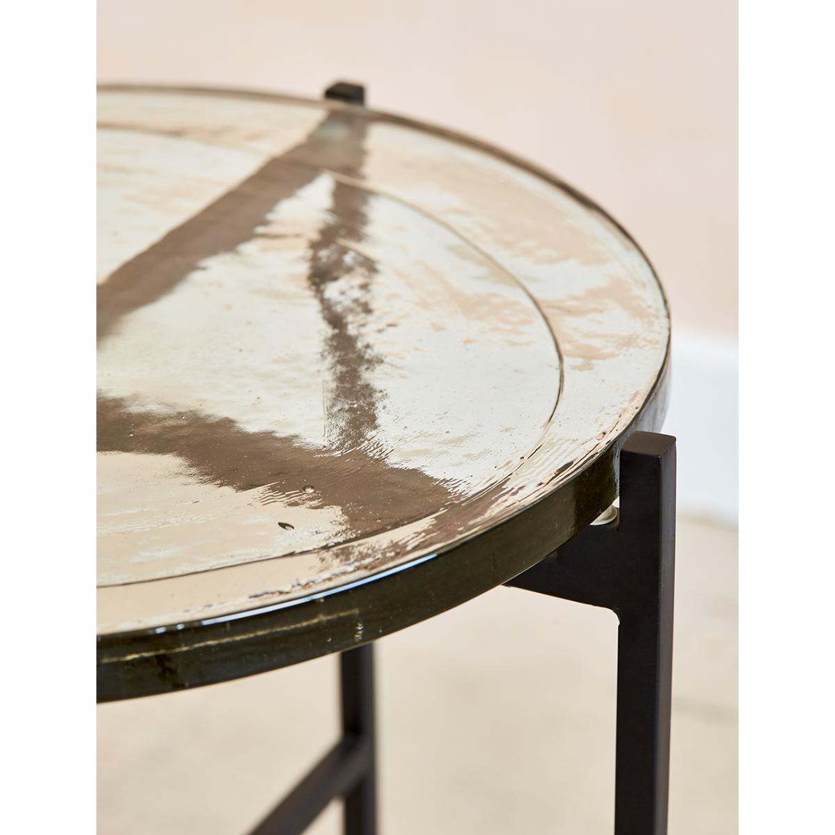 Sophia Glass & Black Side Table – image 3