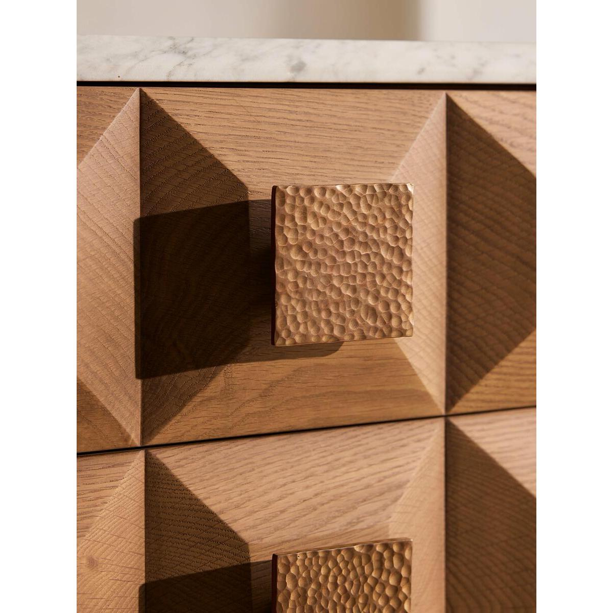 Marius Bedside Table, Small, Arabescato Corchia Marble – image 6