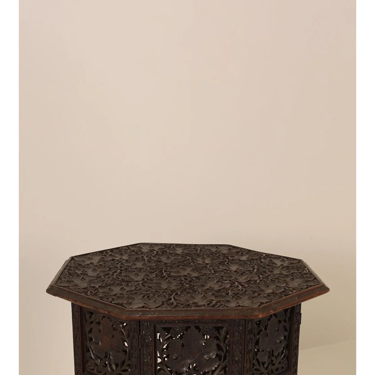 Vintage Carved Side Tables, Wood – image 6