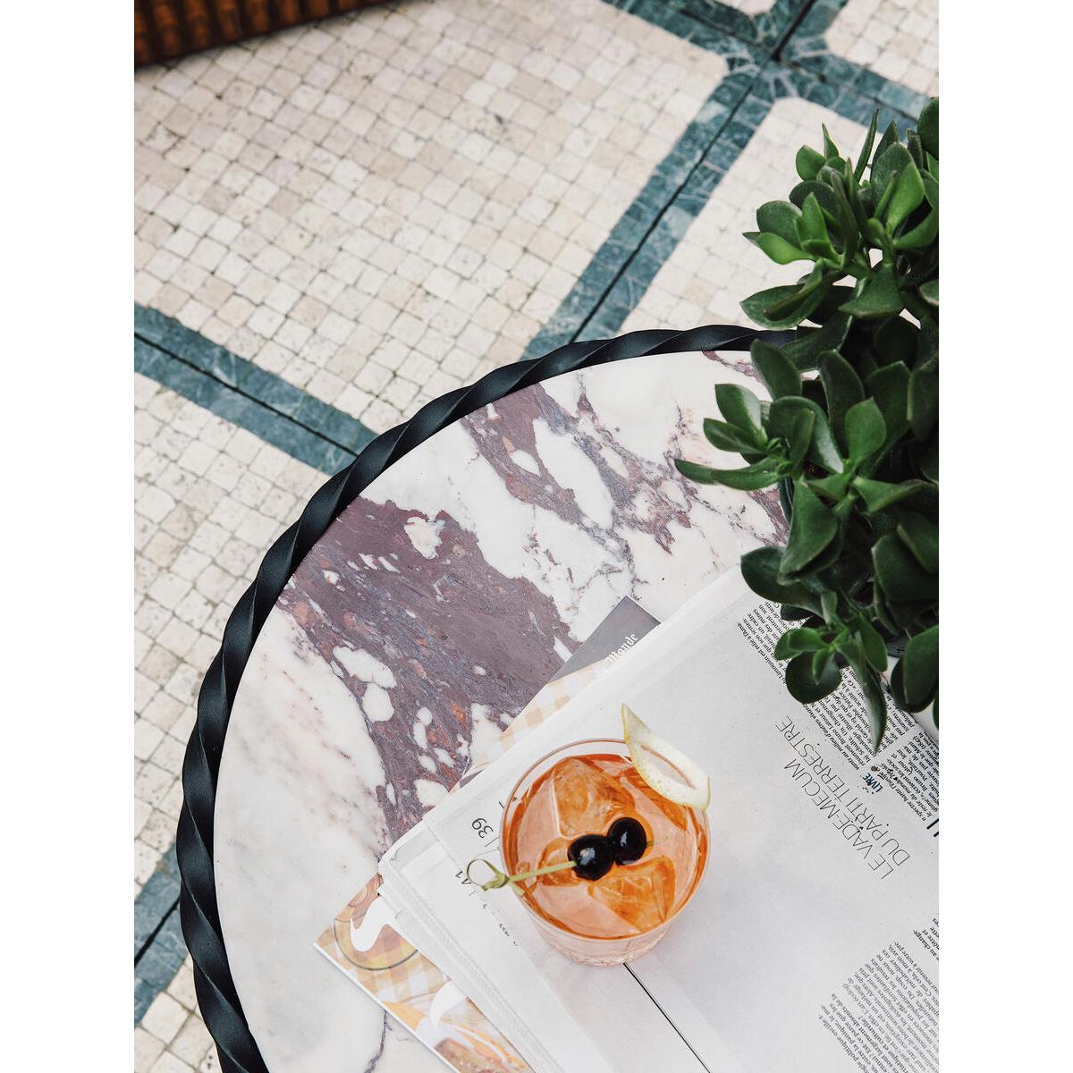 Limited Edition Paris Side Table, Red Marble – image 2
