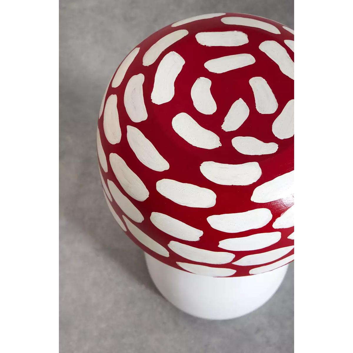 Mushroom Side Table - Red L: 35.5cm x W: 35.5cm x H: 54.5cm at Urban Outfitters – image 6