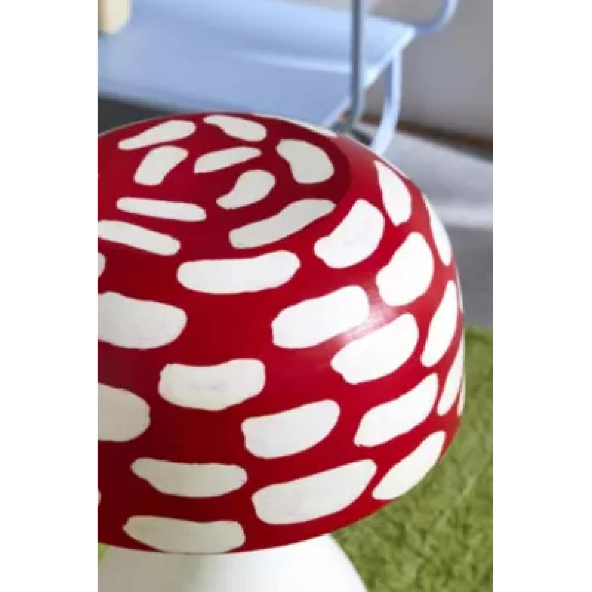Mushroom Side Table - Red L: 35.5cm x W: 35.5cm x H: 54.5cm at Urban Outfitters – image 7