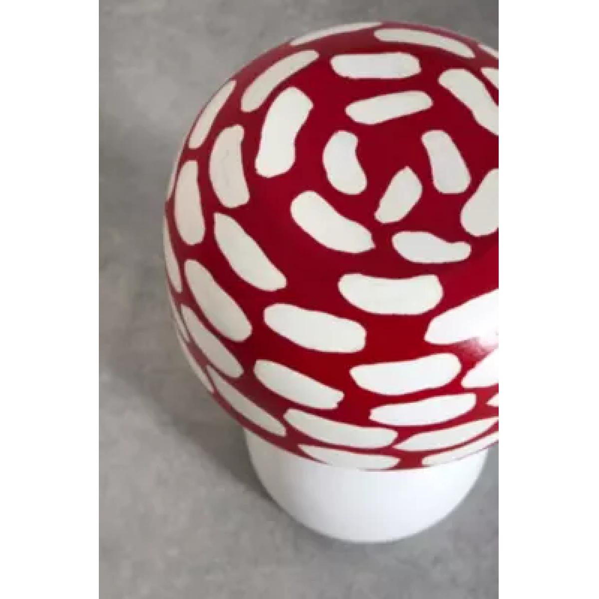 Mushroom Side Table - Red L: 35.5cm x W: 35.5cm x H: 54.5cm at Urban Outfitters – image 8