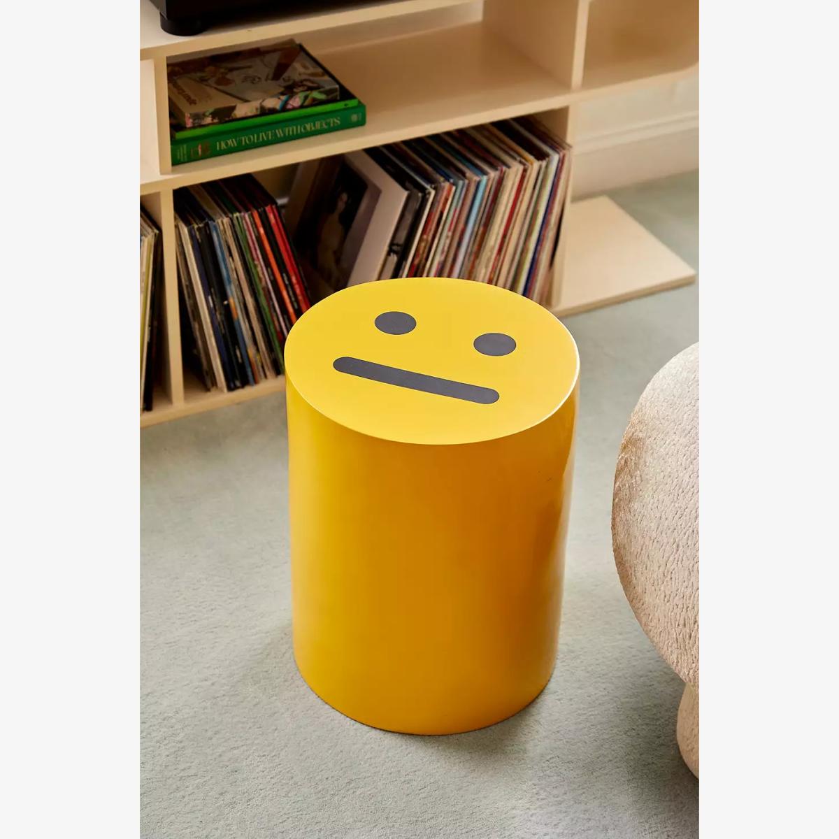 Face Side Table - Yellow L: 35.5cm x W: 35.5cm x H: 45.7cm at Urban Outfitters – image 1