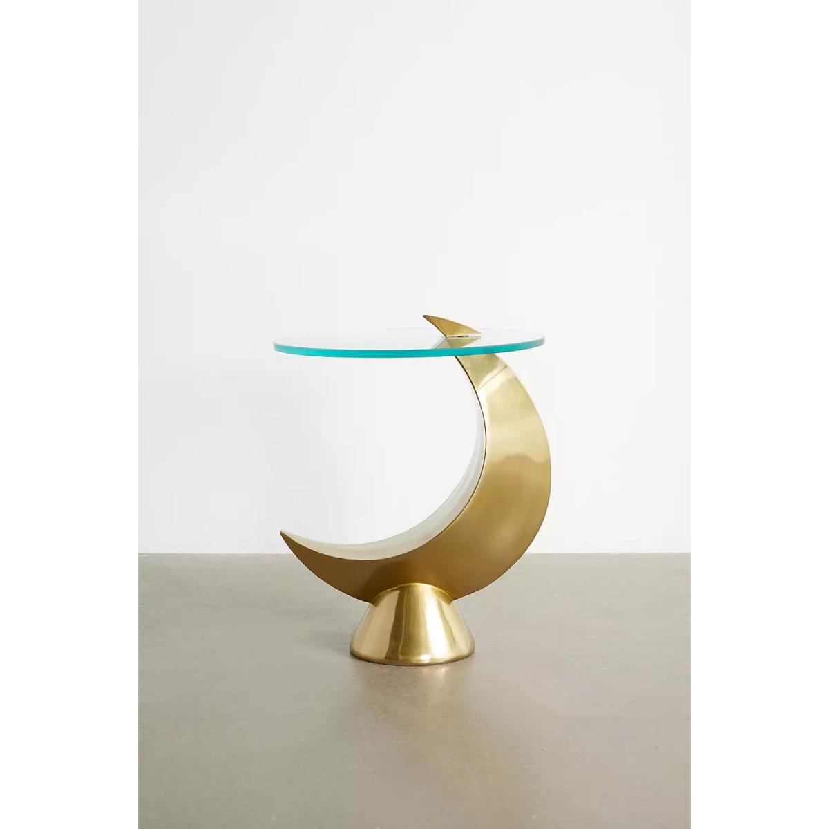 Gold Crescent Moon Side Table - Gold ALL at Urban Outfitters – image 3
