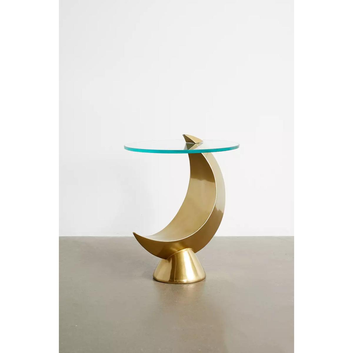 Gold Crescent Moon Side Table - Gold ALL at Urban Outfitters – image 4