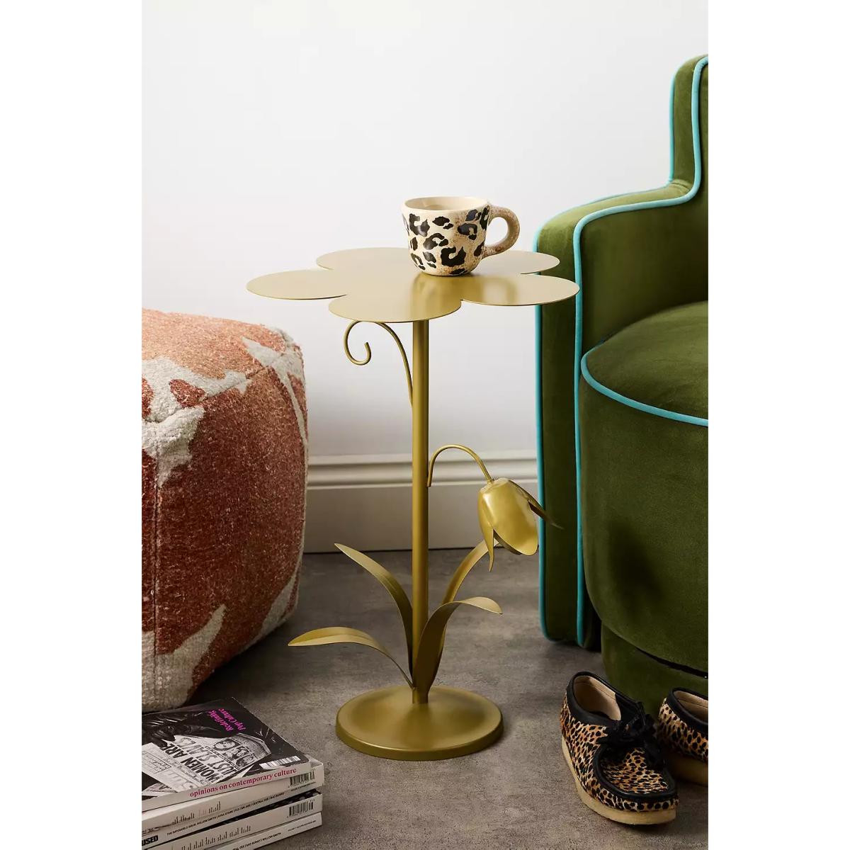 Lily Pad Side Table - Gold ALL at Urban Outfitters – image 2