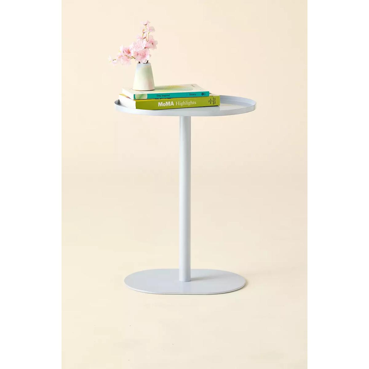 Oval Side Table - Light Blue W: 30.5cm x H: 51cm at Urban Outfitters – image 2