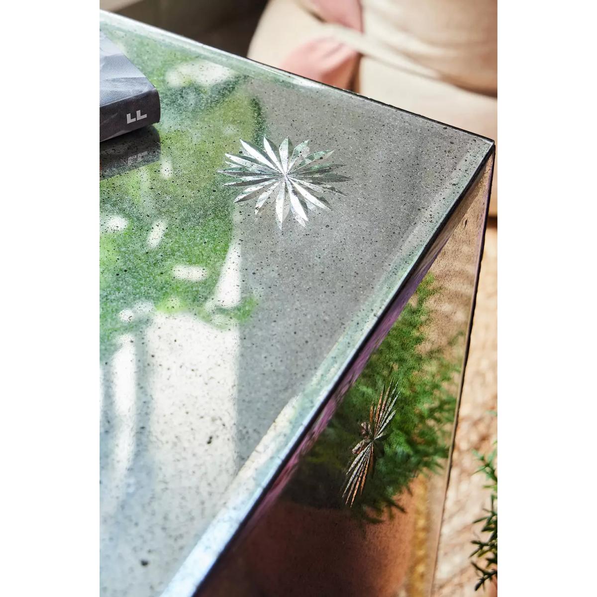 Mirrored Side Table - Silver 40.6cm x 40.6cm x 40.6cm at Urban Outfitters – image 3