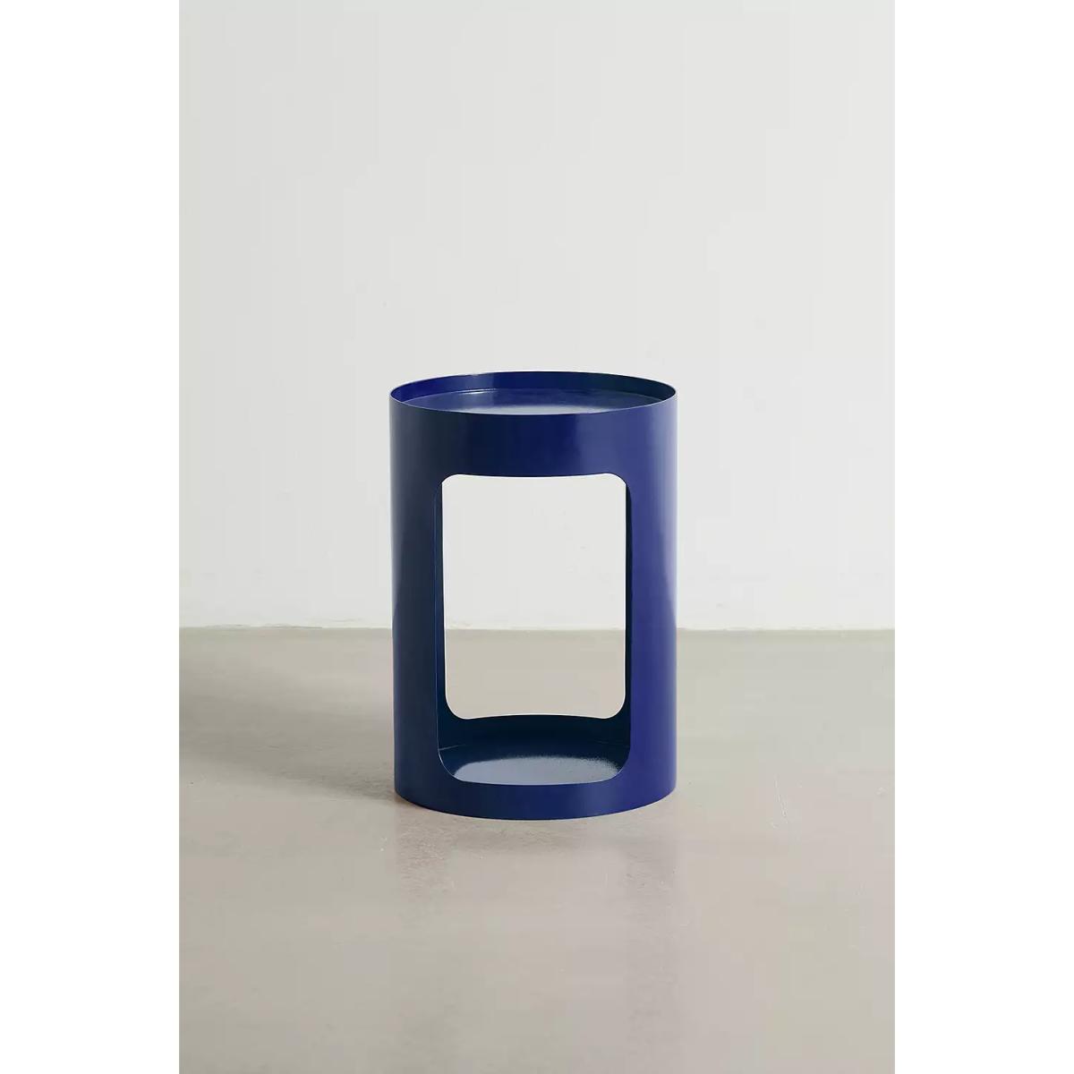 Orange Devon Side Table - Blue Dia: 29.84cm x H: 41.9cm at Urban Outfitters – image 2