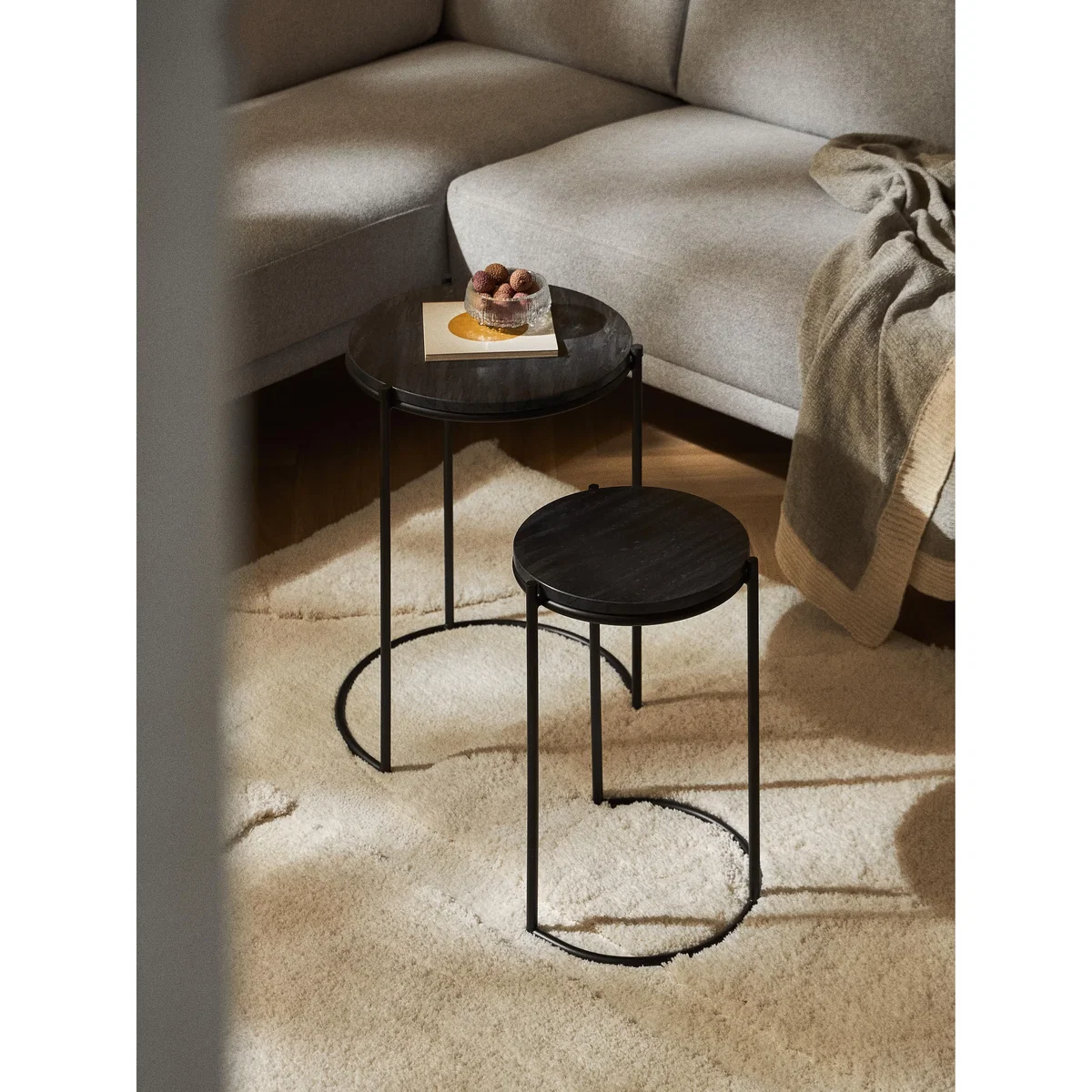 Marble Side Tables Ella, Set of 2 – image 2