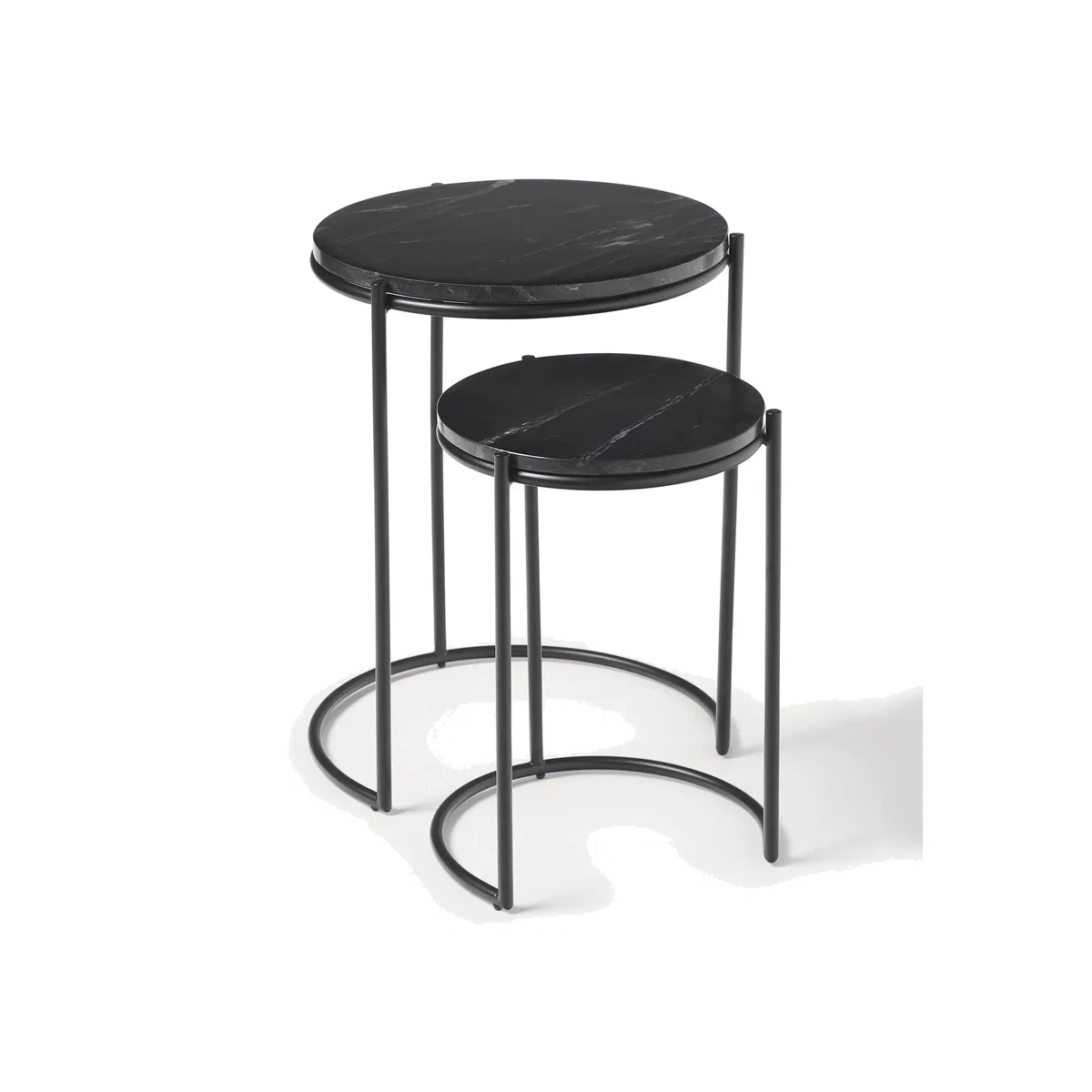Marble Side Tables Ella, Set of 2 – image 1