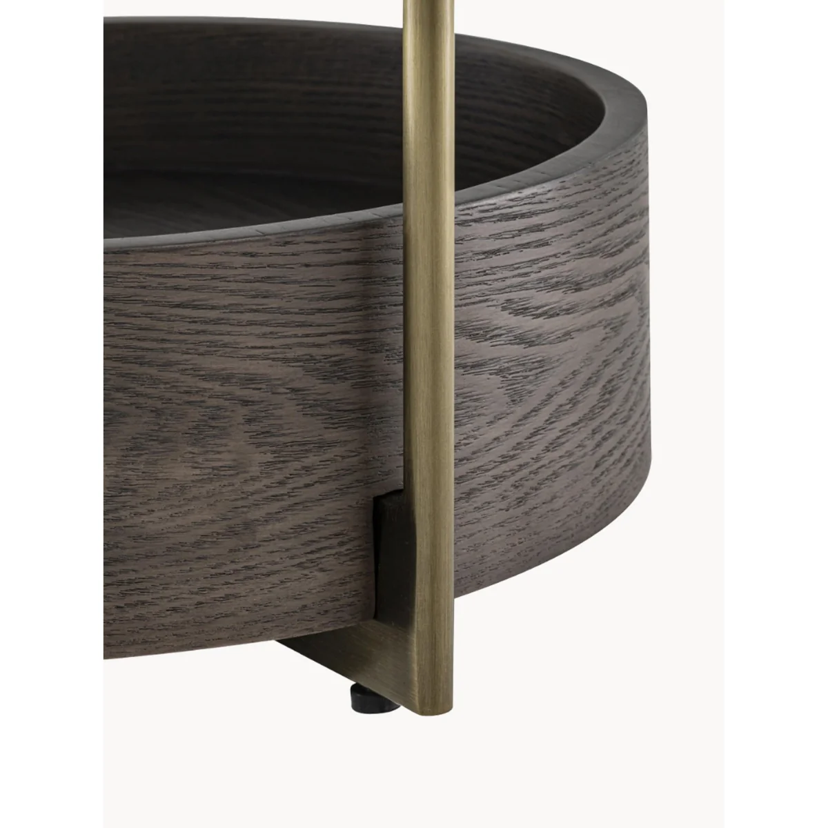 Side Table Faye with Round Marble Top & Storage – image 6