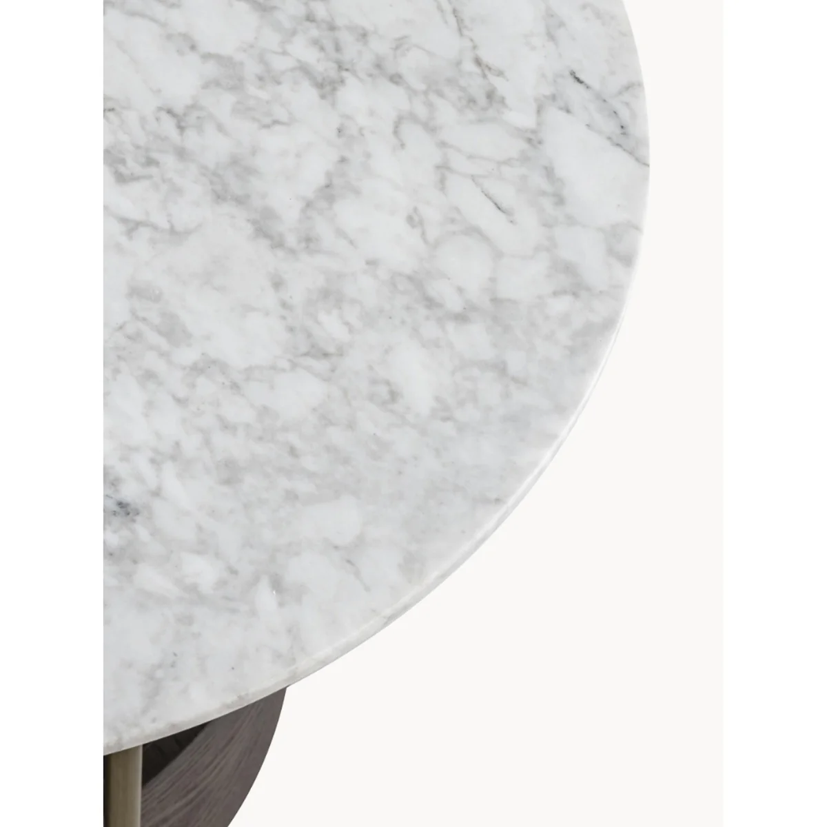 Side Table Faye with Round Marble Top & Storage – image 7