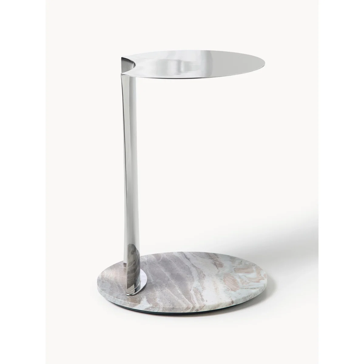 Round Side Table Kerrington with Marble Base – image 3