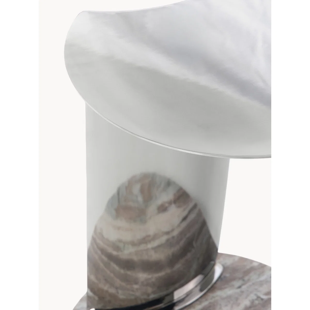 Round Side Table Kerrington with Marble Base – image 6