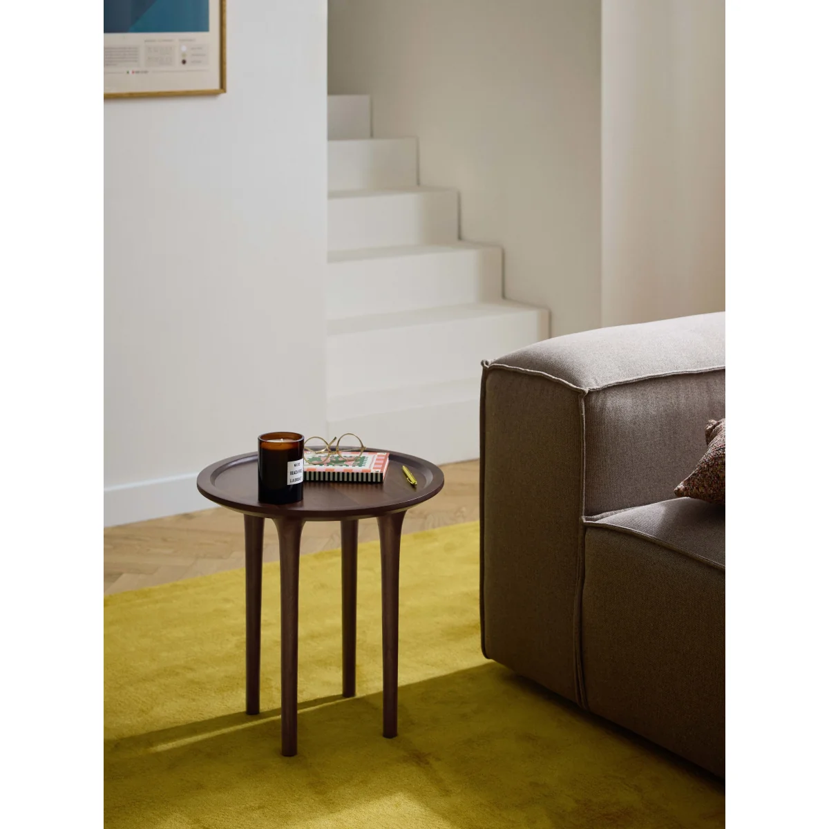 Round Mango Wood Side Table Jeani – image 6