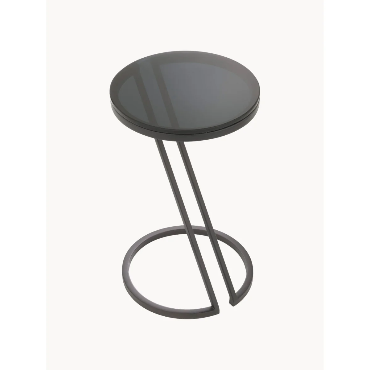 Round Side Table Falcone with Glass Top – image 2
