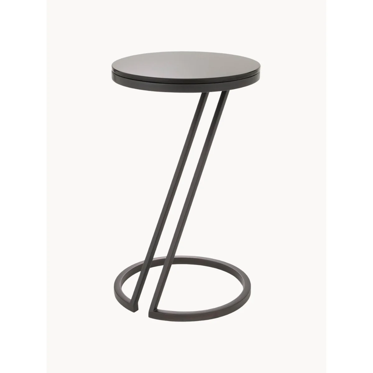 Round Side Table Falcone with Glass Top – image 3