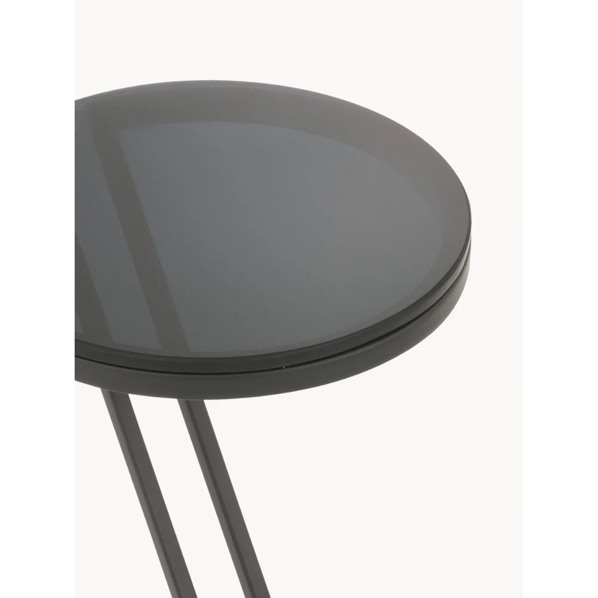 Round Side Table Falcone with Glass Top – image 4