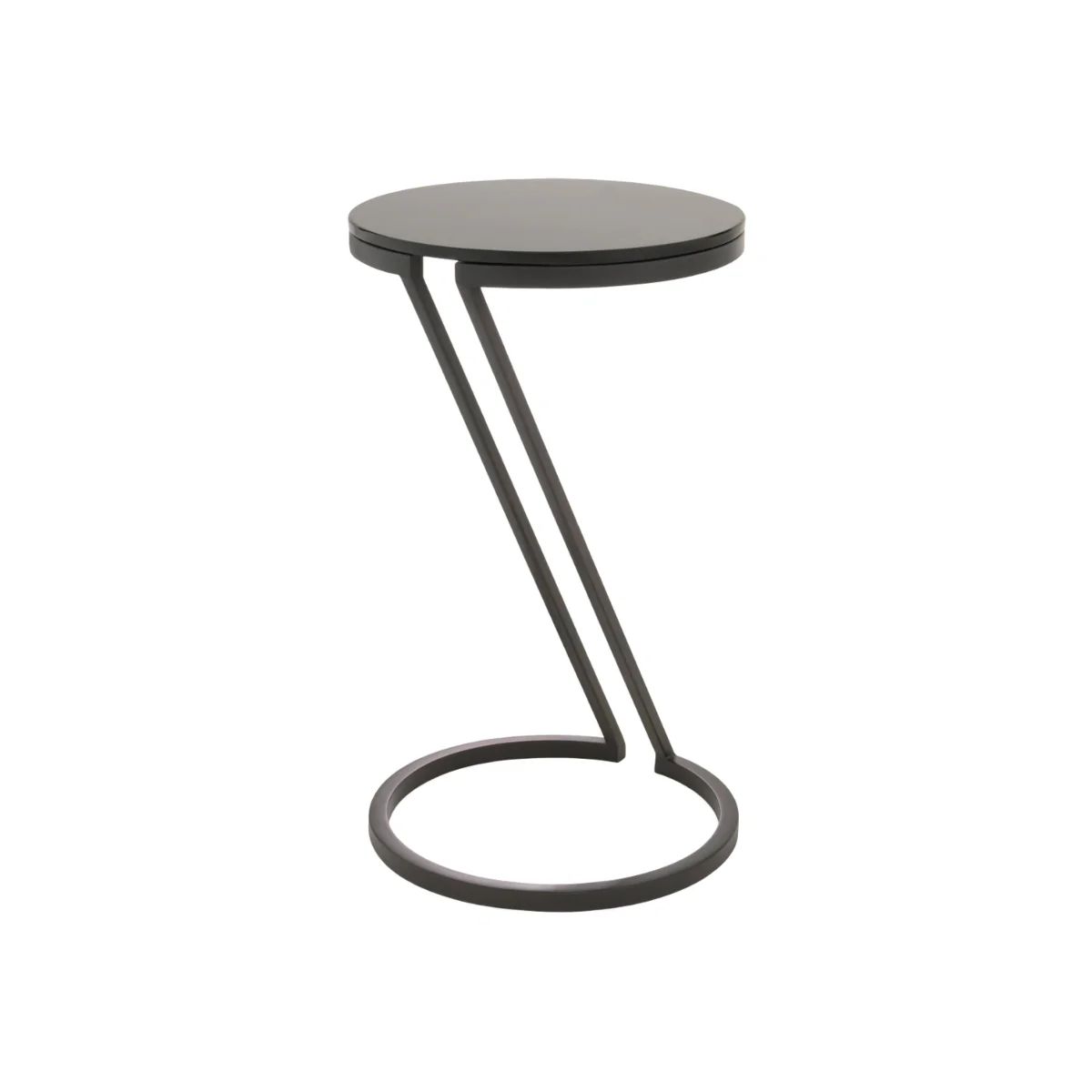 Round Side Table Falcone with Glass Top – image 1