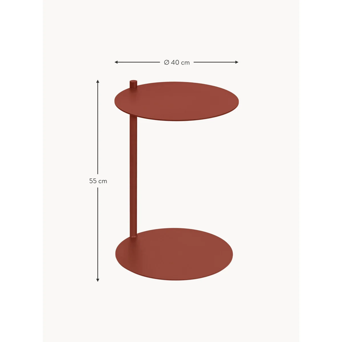 Round Metal Side Table Ande – image 4