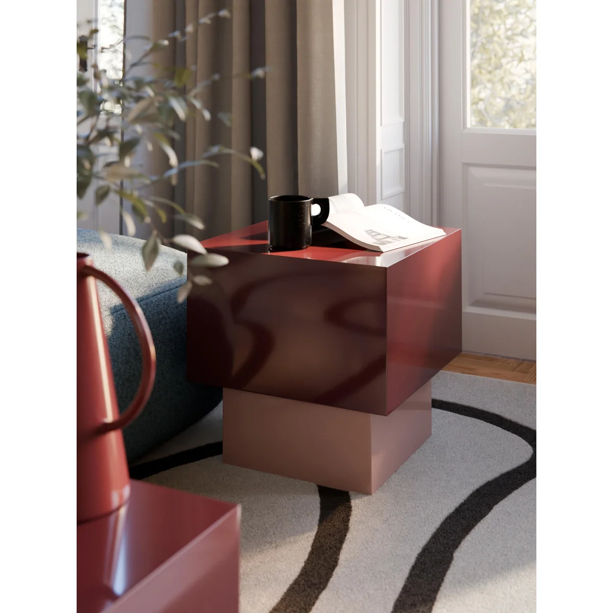 Square Side Table Alessa – image 2