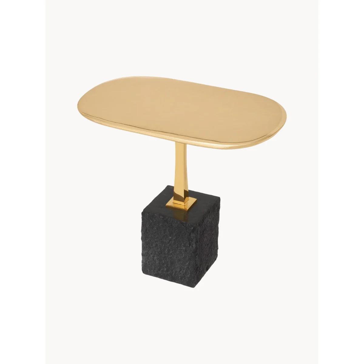 Oval Side Table Kayan on Granite Base – image 3