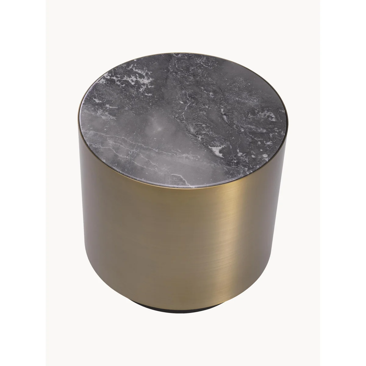 Round Side Table Porter with Marble Top – image 2