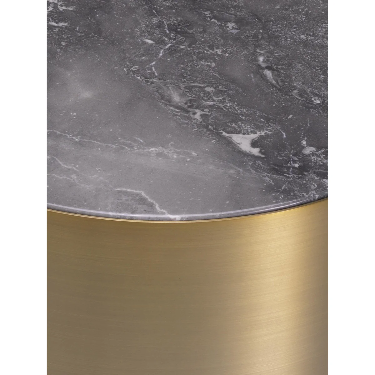 Round Side Table Porter with Marble Top – image 3