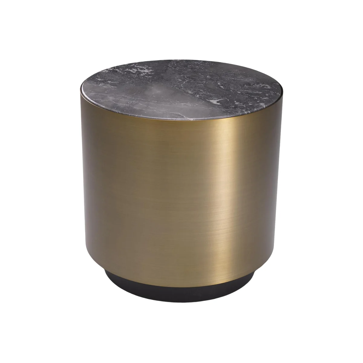 Round Side Table Porter with Marble Top – image 1