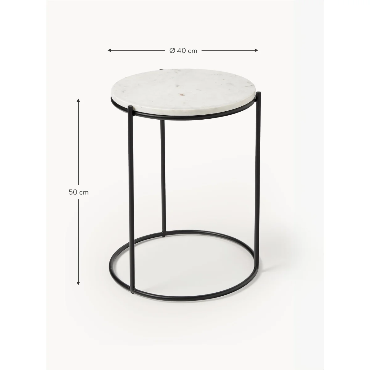 Round Marble Side Table Ella – image 7