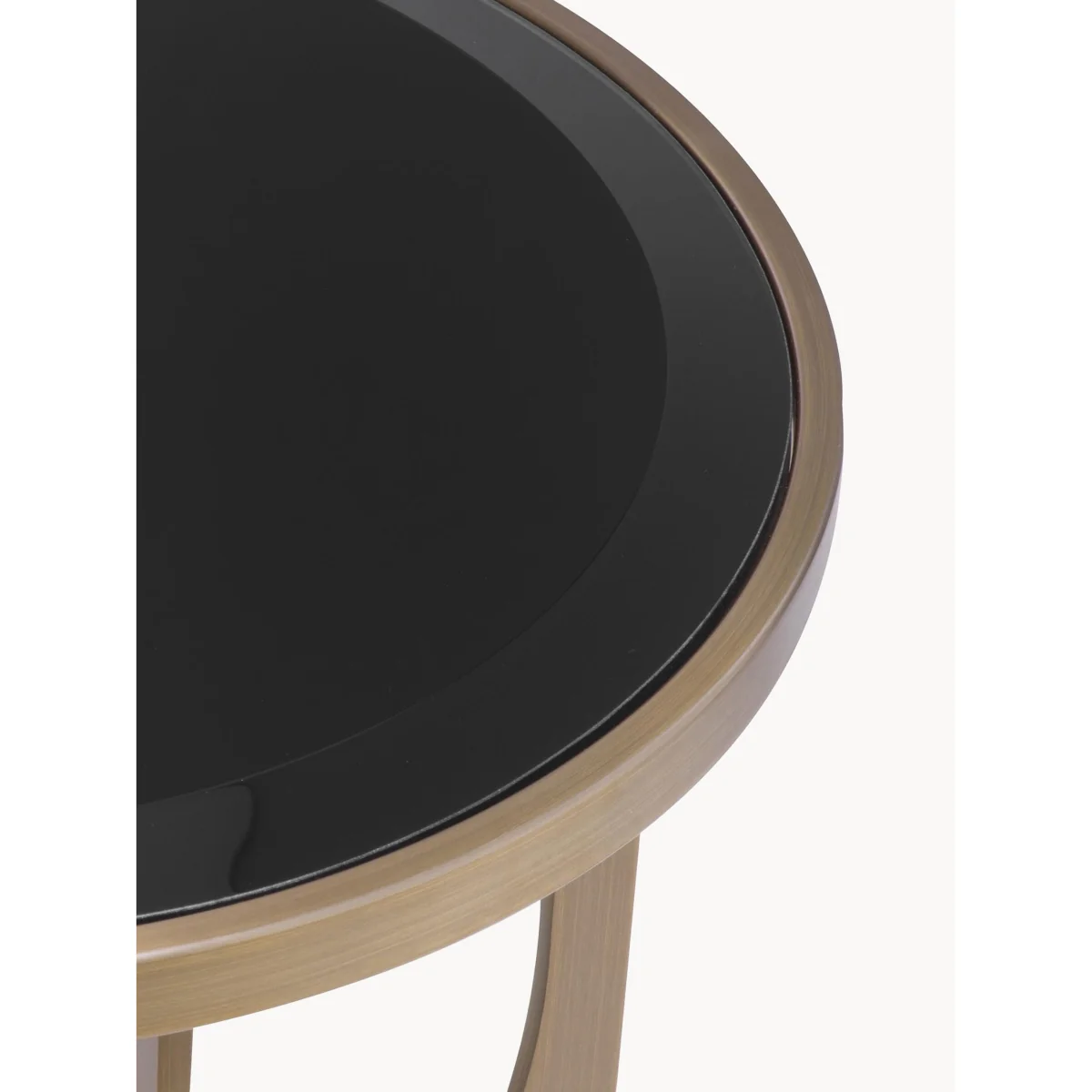 Round Side Table Elegance with Glass Top – image 4