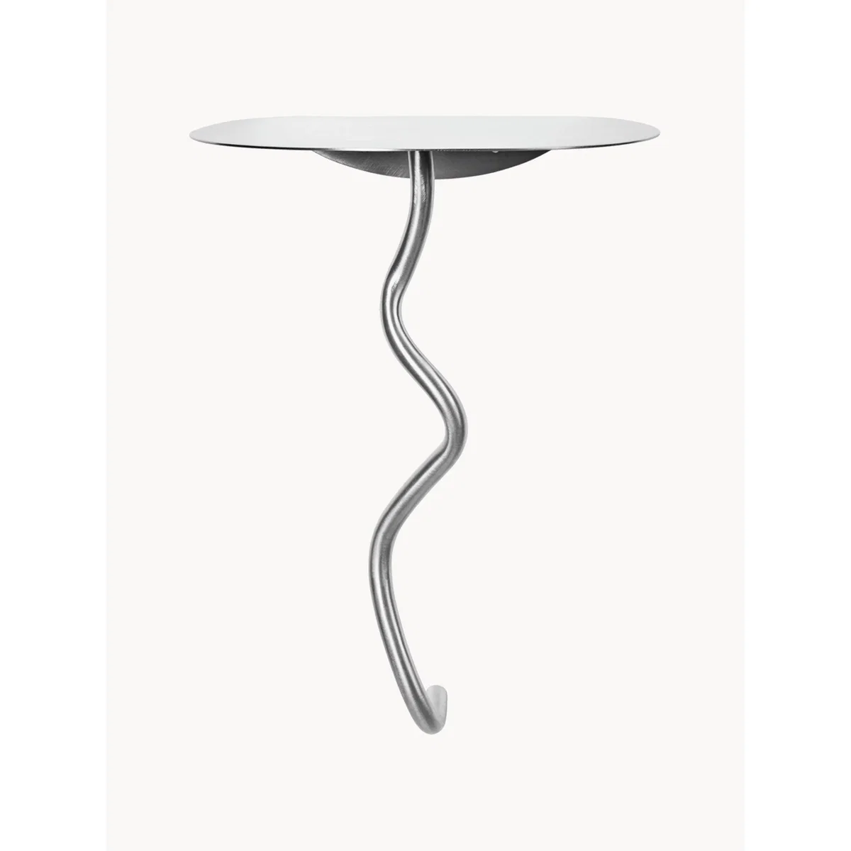 Stainless Steel Wall Side Table Curvature – image 2