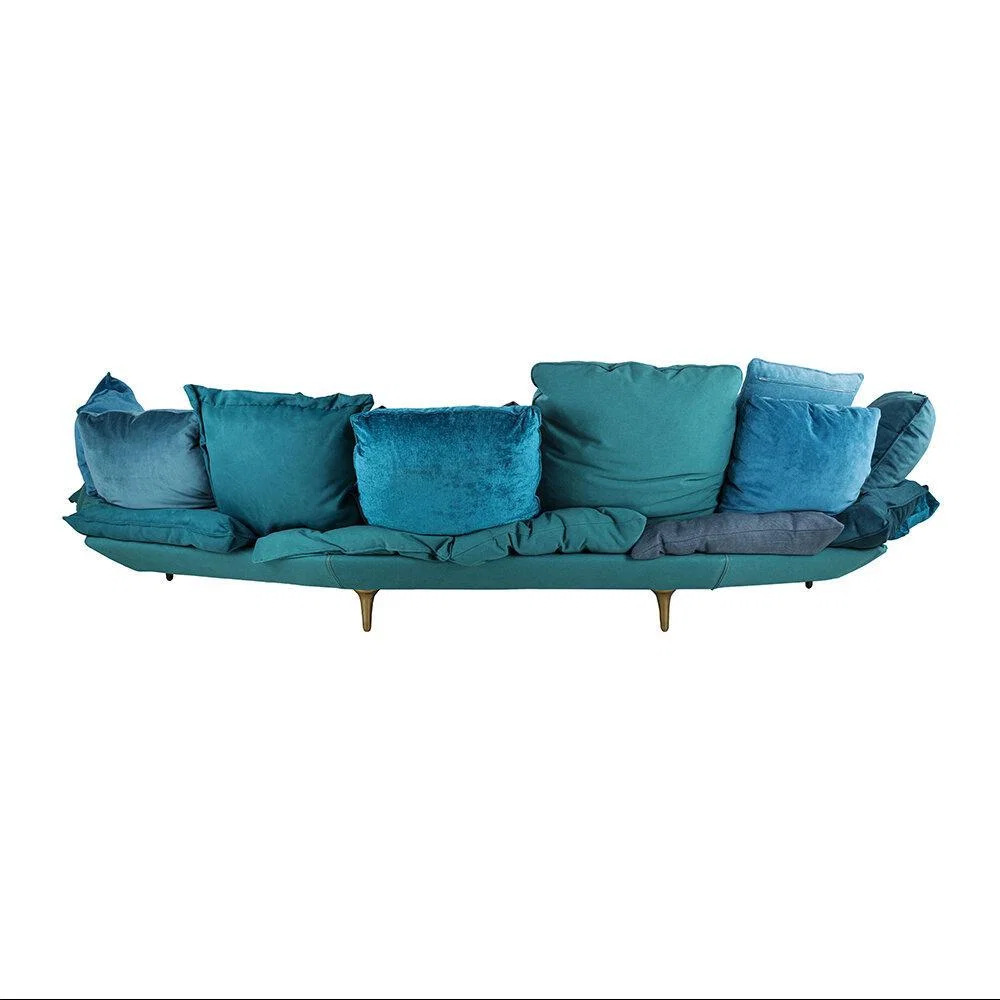 Seletti - Comfy Upholstered Sofa - Turquoise – image 3