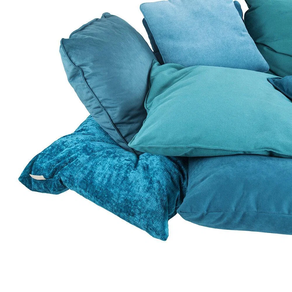 Seletti - Comfy Upholstered Sofa - Turquoise – image 4