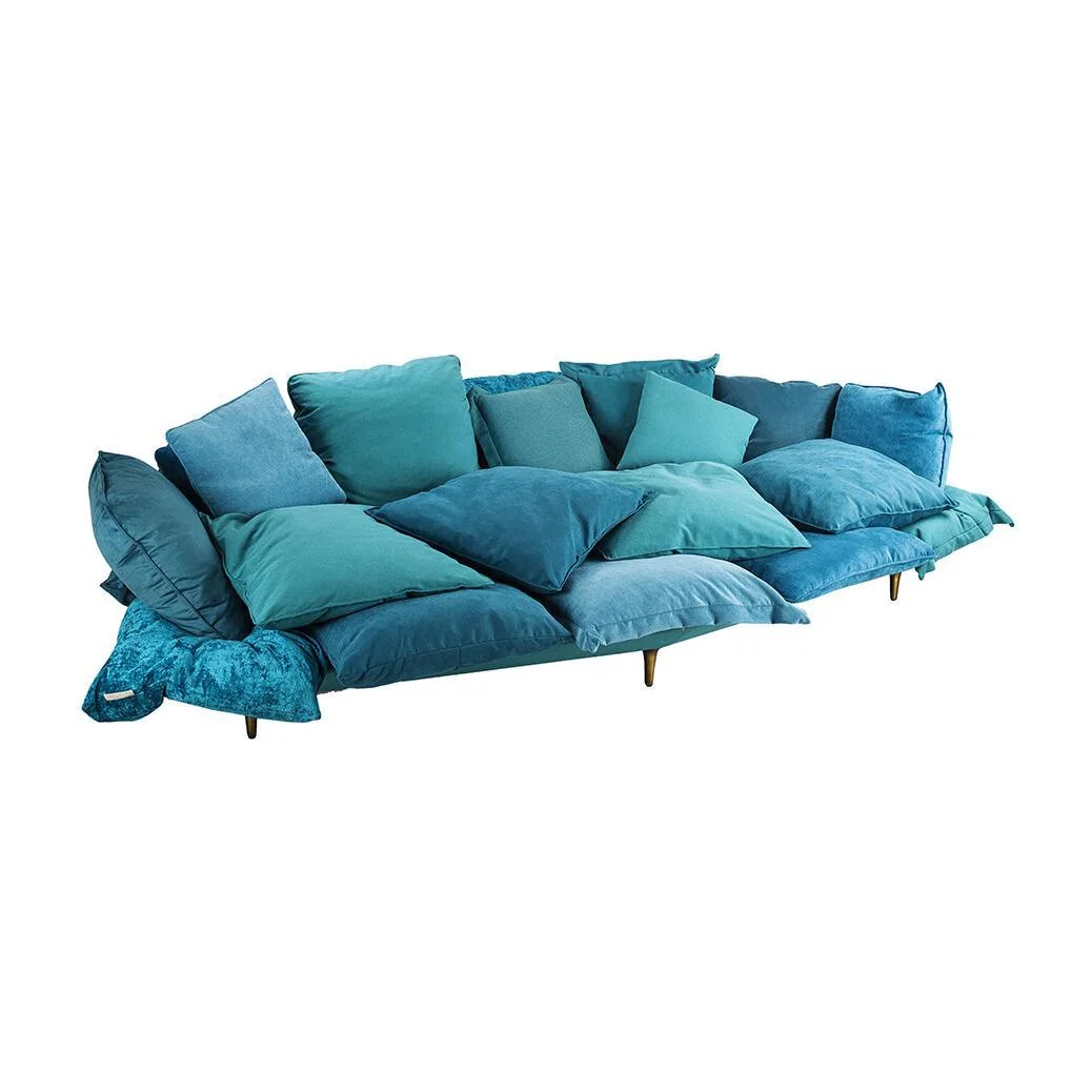 Seletti - Comfy Upholstered Sofa - Turquoise – image 1