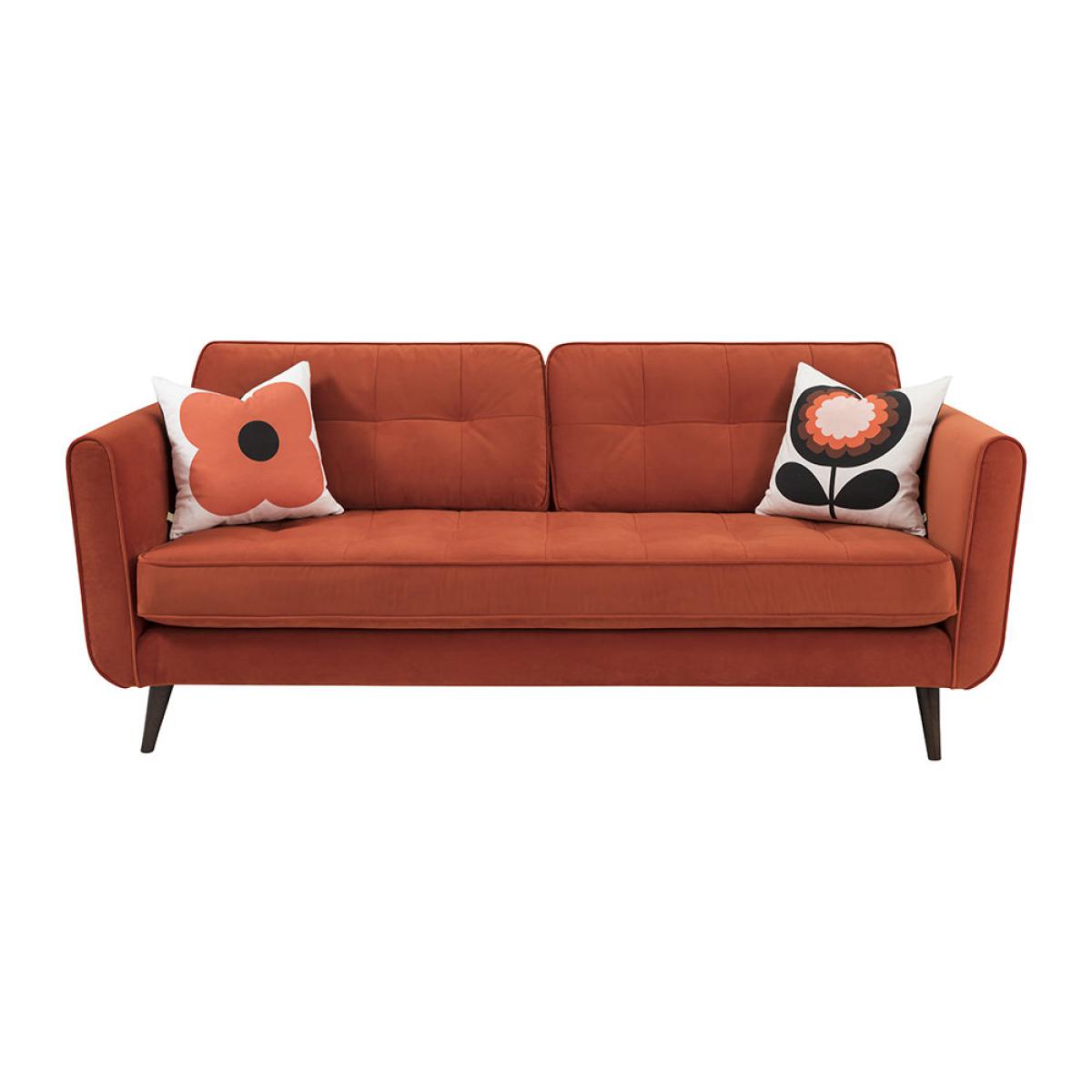 Orla Kiely - Ivy Three Seater Sofa - Glyde Tomato – image 4