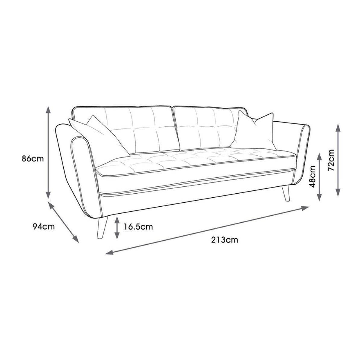 Orla Kiely - Ivy Three Seater Sofa - Glyde Tomato – image 8