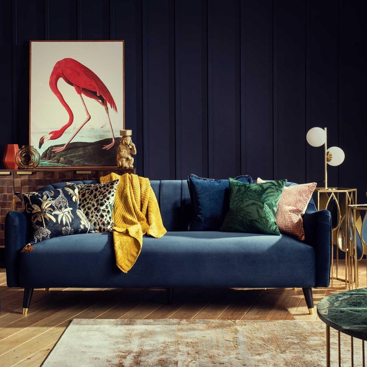 Lois 3 Seater Velvet Sofa – image 2
