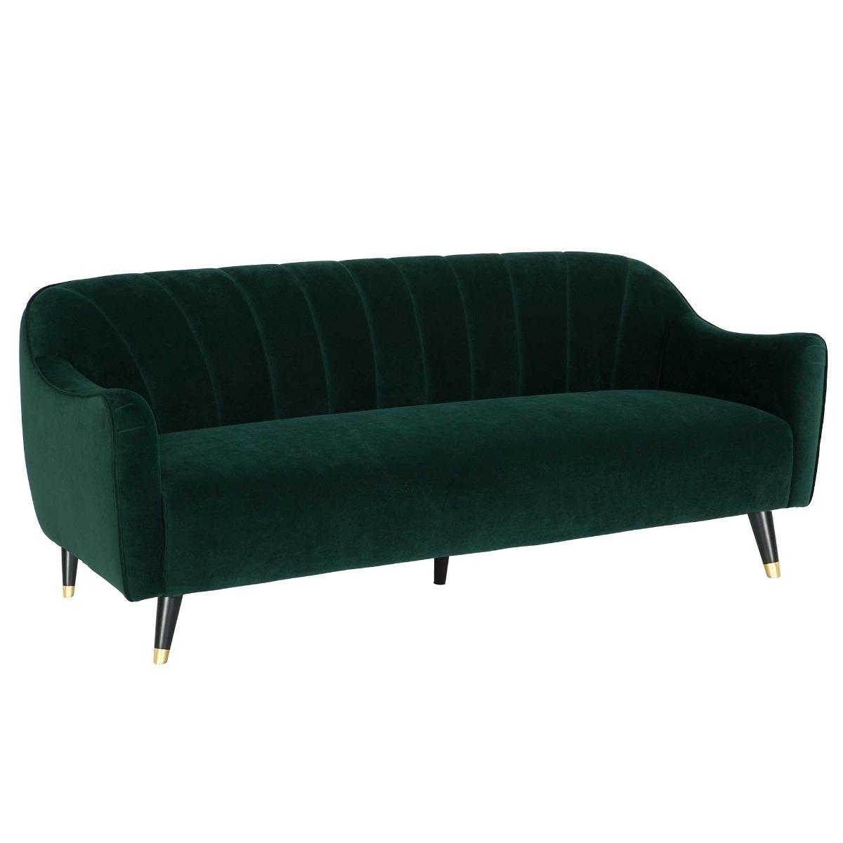 Lois 3 Seater Velvet Sofa – image 3